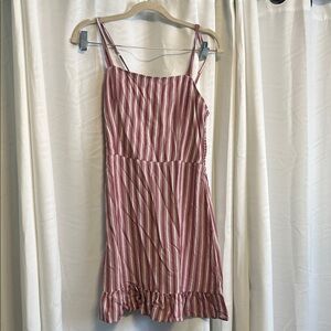 Hollister Y2K Red and White Striped Garment